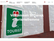 Tablet Screenshot of danskturismefremme.dk